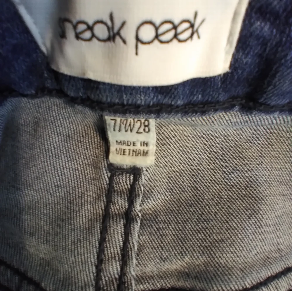 Sneak Peek Womens Wide Leg Denim Jean Size 28 Streatwear Western - Picture 8 of 10